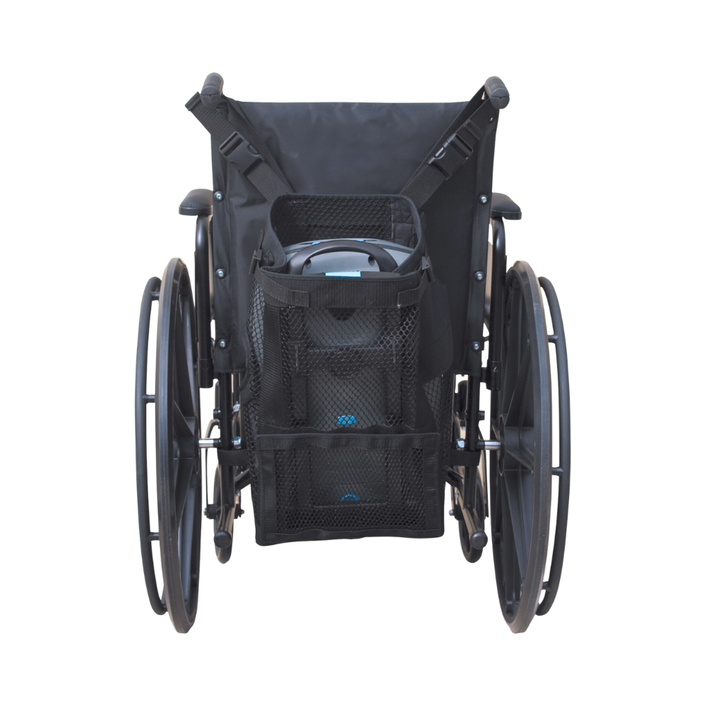 Wheelchair carry pack bag for Caire Eclipse 5 oxygen concentrator from Oxygen Parts Inc. SKU 5220-SEQ