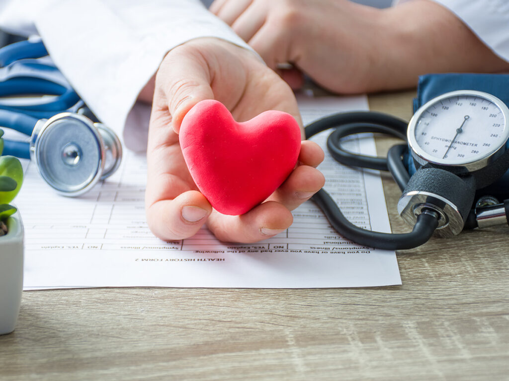 Image of a doctor with medical supplies