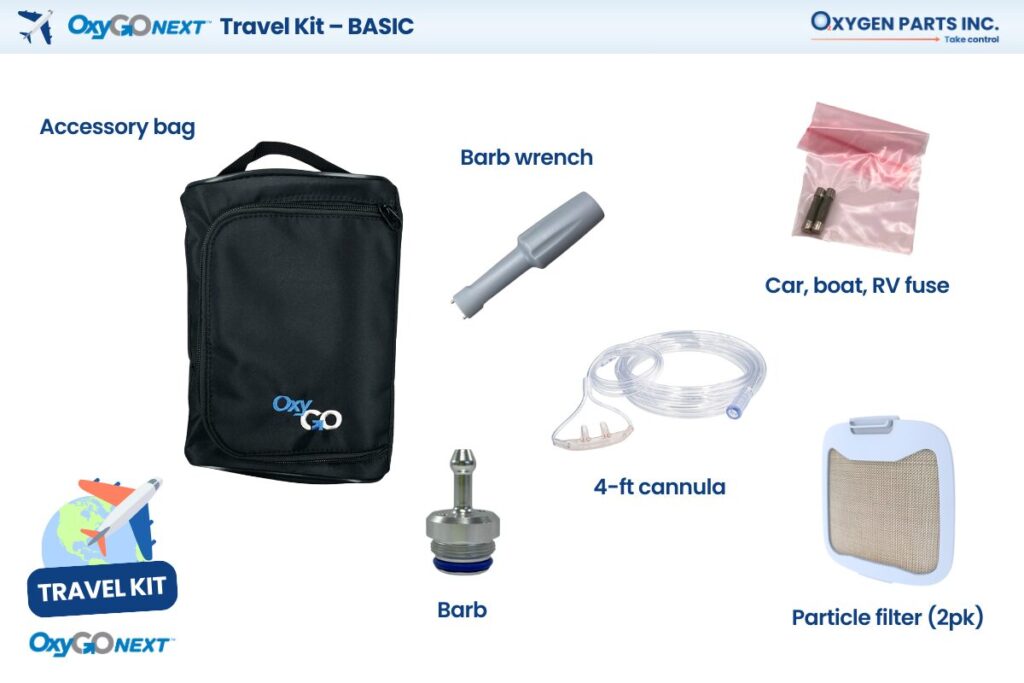 OxyGo NEXT Travel Kit - Basic from Oxygen Parts Inc.